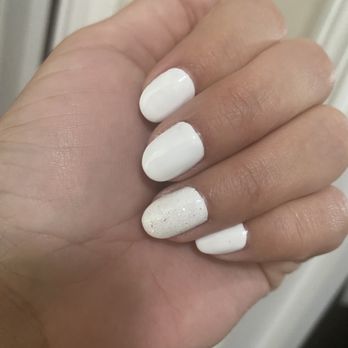 Fairmont Nails & Spa - Gel white nails - Nail Salons Near Me - Pasadena, Texas