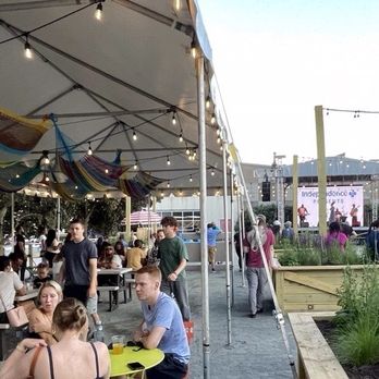 Penn's Landing - New open but partially under cover stage, bar, and gathering area at Spruce Street Harbor Park - Parks Near Me - Philadelphia, Pennsylvania Penn's Landing - New open but partially under cover stage, bar, and gathering area at Spruce Street Harbor Park - Parks Near Me - Philadelphia, Pennsylvania