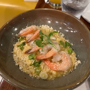 Costa Contemporary Kitchen - 04/19/2022 Shrimp risotto. Very tasty but quite salty. - Peruvian Near Me - Costa Mesa, California Costa Contemporary Kitchen - 04/19/2022 Shrimp risotto. Very tasty but quite salty. - Peruvian Near Me - Costa Mesa, California