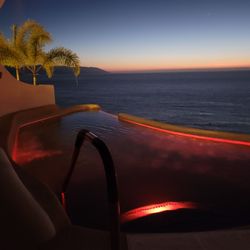 Ocho Cascadas - View from our table in our room after dinner..   Can not be beat!!