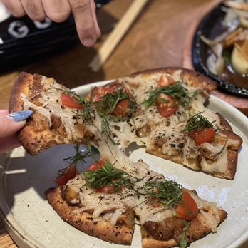 Zigu - Sesame Pita Bread Pizza ($12 happy hour) - Seafood Near Me - Honolulu, Hawaii