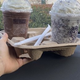 Ice Blended Chocolate and Ice Blended Oreo Drinks Ice Blended Chocolate and Ice Blended Oreo Drinks
