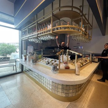 Hash Kitchen - Bloody Mary bar/coffee area - Bars Near Me - Fort Worth, Texas
