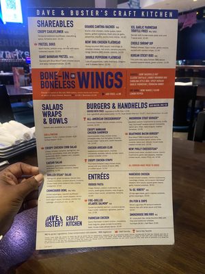 Menu photo 2 Dave & Buster's Dallas Dallas, TX Menu photo 2 Dave & Buster's Dallas Dallas, TX