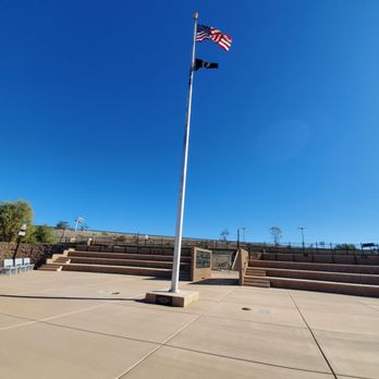 Yuma Armed Forces Park - Bill Lewis of Vero Beach, Florida, paying tribute at the Armed Forces Memorial Park in Yuma, Arizona. - Parks Near Me - Yuma, Arizona
