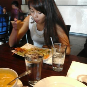 Royal Siam - My baby sister enjoying her chow mein - Thai Near Me - Stockton, California