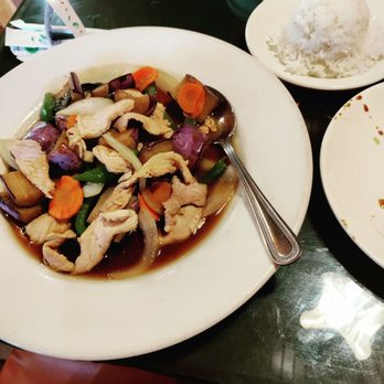 Chang Thai - Eggplant, veggies and pork w sauce. - Thai Near Me - Clemmons, North Carolina