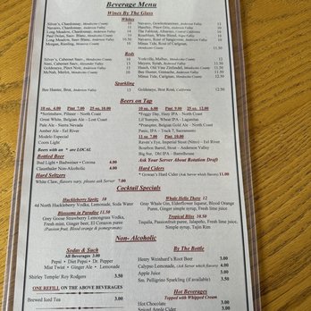 The Wharf - Beverage menu pg 1 - Seafood Near Me - Fort Bragg, California The Wharf - Beverage menu pg 1 - Seafood Near Me - Fort Bragg, California