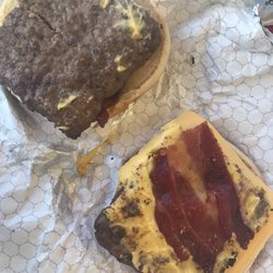 Wendy's - I don't mind waiting on my order, once I'm dining in! But I do mind having this joke as a BACONATOR. Sad...