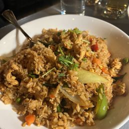 Basil fried rice with chicken Basil fried rice with chicken