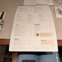 Food menu Food menu