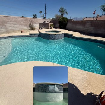 HB Pool Service - We did a tile-clean&acid wash for our clients and added a salt system - Pool & Hot Tub Service Near Me HB Pool Service - We did a tile-clean&acid wash for our clients and added a salt system - Pool & Hot Tub Service Near Me