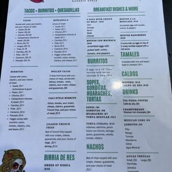 Tacos La Tia Paisa - Menu - Mexican Near Me - Birmingham, Alabama