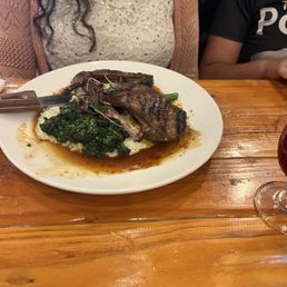 Lamb chops exquisite please get this excellent meal I do recommend it every day