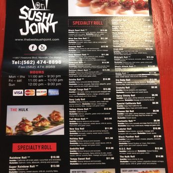 Sushi Joint - Sushi Bars Near Me - Norwalk, California Sushi Joint - Sushi Bars Near Me - Norwalk, California
