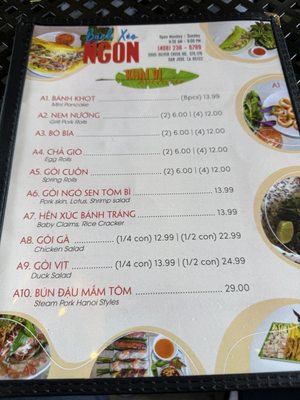 Menu photo 1 Banh Xeo Ngon San Jose, CA