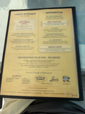Menu photo 3 El Cholo Newport Beach, CA Menu photo 3 El Cholo Newport Beach, CA