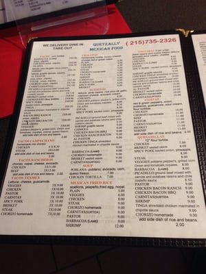 Menu photo 6 Quetzally Philadelphia, PA Menu photo 6 Quetzally Philadelphia, PA