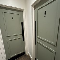Hermitage Rd. - Toilet door markings
