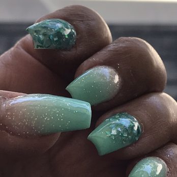 A Plus Nails - Left hand- nails done by Vivian - Nail Salons Near Me - Canoga Park, California A Plus Nails - Left hand- nails done by Vivian - Nail Salons Near Me - Canoga Park, California
