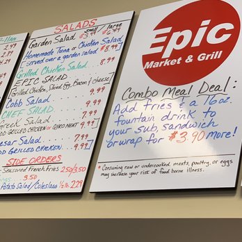 Epic Market & Grill - Menu - Sandwiches Near Me - Chantilly, Virginia