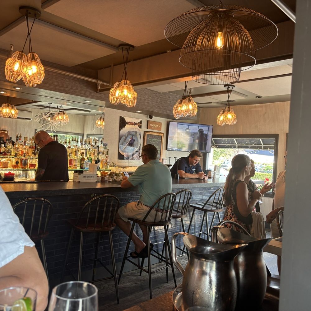 Schultzy's Restaurant - View of the bar from our seat - Seafood Near Me - Bayville, New York