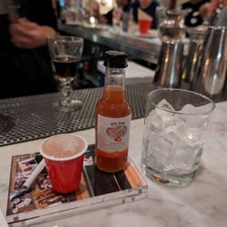 Big Bar - Alison cocktail (that's a candy cigarette lol)