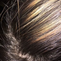 Yellow tone throughout my hair