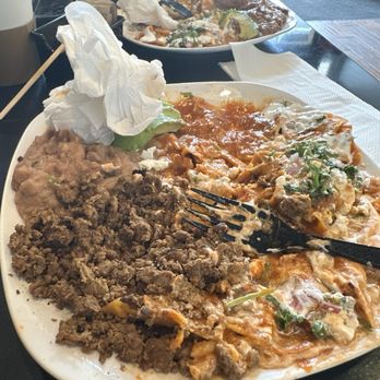 University Taqueria - Chilaquiles 3$ dollars more for asada - Tacos Near Me - Berkeley, California