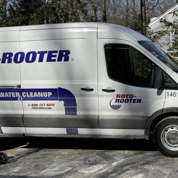 Roto-Rooter Plumbing & Water Cleanup - Roto Rooter Truck in our driveway. - Plumbing Near Me - Baltimore, Maryland