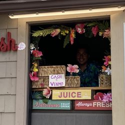 The Juice Spot - And so it begins...My opening helper/side kick and Son--how lucky am I !!!
