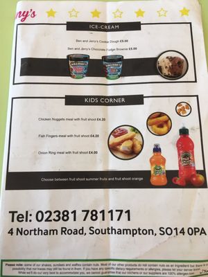 Menu photo 1 Benny's Burgertown Southampton, STH