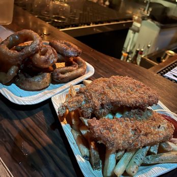 Stowaway - Onion rings and chicken fingers - Tiki Bars Near Me - Tustin, California Stowaway - Onion rings and chicken fingers - Tiki Bars Near Me - Tustin, California