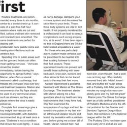 M.Y Foot Health Clinic Marion Yau - Marion Yau comment on footcare in London
