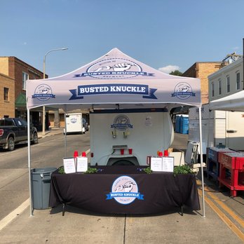 Busted Knuckle Brewery - a tent set up on a city street - Breweries Near Me - Glasgow, Montana Busted Knuckle Brewery - a tent set up on a city street - Breweries Near Me - Glasgow, Montana
