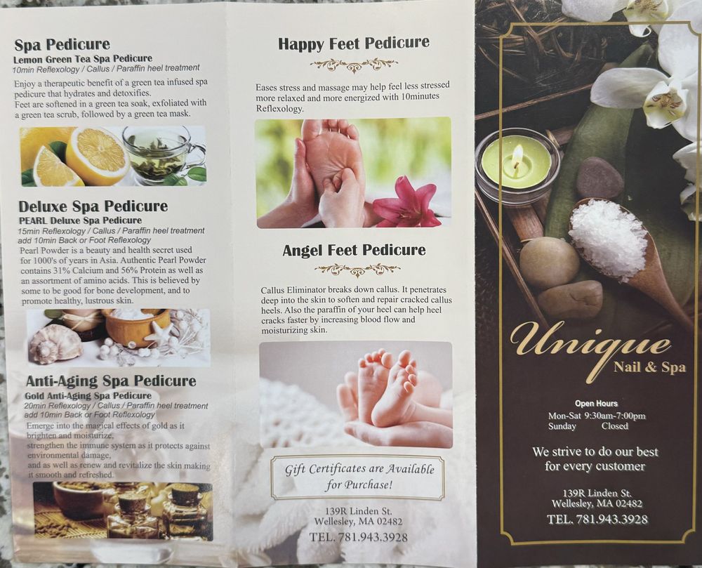 Unique Nail & Spa Logo