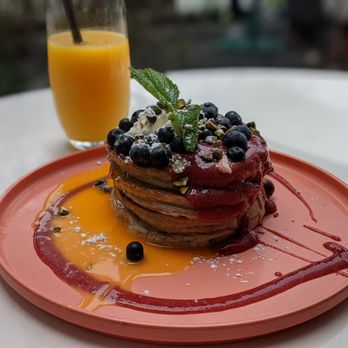 Outpost Kitchen - Blueberry Pancakes - Breakfast & Brunch Near Me - Costa Mesa, California Outpost Kitchen - Blueberry Pancakes - Breakfast & Brunch Near Me - Costa Mesa, California