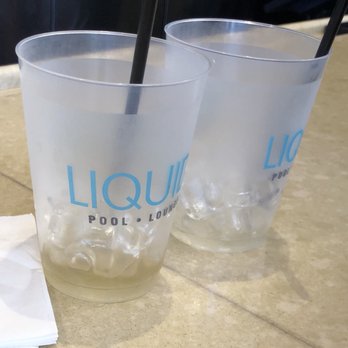 LIQUID Pool Lounge - Almost gone vodka tonic No.1 & 2 cups - Swimming Pools Near Me - Las Vegas, Nevada