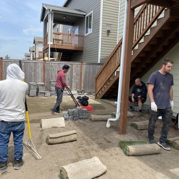 Destiny Landscaping Construction & Crawl Space Service - a group of men working on a patio - Landscaping Near Me - Olympia, Washington Destiny Landscaping Construction & Crawl Space Service - a group of men working on a patio - Landscaping Near Me - Olympia, Washington