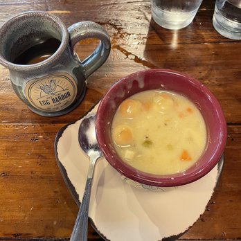 Egg Harbor Café - Coffee and cream of chicken with wild rice soup - Breakfast & Brunch Near Me - Glenview, Illinois Egg Harbor Café - Coffee and cream of chicken with wild rice soup - Breakfast & Brunch Near Me - Glenview, Illinois