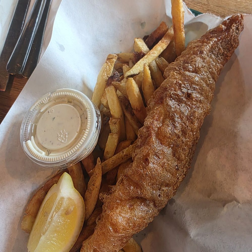 Fish & Whistle - Gluten free fish and chips - half - Seafood Near Me - Biddeford, Maine