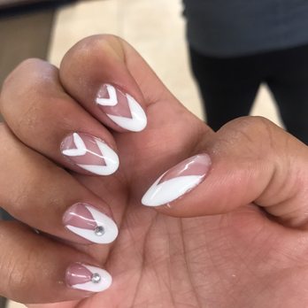Pros Nails - This is my right hand. Notice how the stripes are thicker. - Nail Salons Near Me - Bellflower, California Pros Nails - This is my right hand. Notice how the stripes are thicker. - Nail Salons Near Me - Bellflower, California