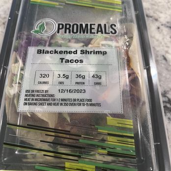 ProMeals Meal Prep Delivery - Shrimp tacos - Food Delivery Services Near Me - Houston, Texas ProMeals Meal Prep Delivery - Shrimp tacos - Food Delivery Services Near Me - Houston, Texas