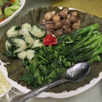 Top Island - Four Veggies in a Lotus Leaf - Chinese Near Me - Rowland Heights, California Top Island - Four Veggies in a Lotus Leaf - Chinese Near Me - Rowland Heights, California