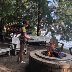 Ralph A. MacMullan Conference Center - Fire pit lakeside