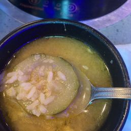 My chicken base broth with rice and veggies sooo good! My chicken base broth with rice and veggies sooo good!