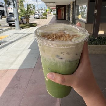Kraemer's Coffee Bistro - Banana matcha - Coffee & Tea Near Me - Riverside, California Kraemer's Coffee Bistro - Banana matcha - Coffee & Tea Near Me - Riverside, California