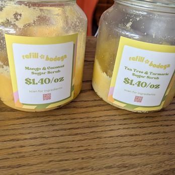 Refill Bodega - Sugar scrubs (they had other options too) - Cosmetics & Beauty Supply Near Me - Los Angeles, California Refill Bodega - Sugar scrubs (they had other options too) - Cosmetics & Beauty Supply Near Me - Los Angeles, California