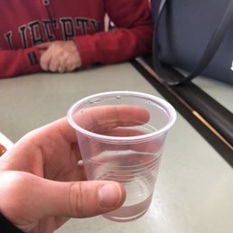 The tiny water cup. The tiny water cup.