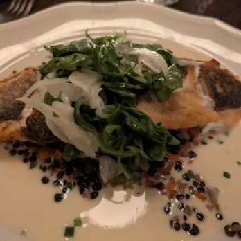 Pomeroy - Mediterranean sea bass with horseradish beurre blanc - French Near Me - Winnetka, Illinois